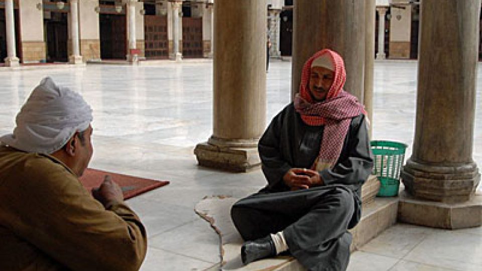 Na nádvoří mešity al-Azhar