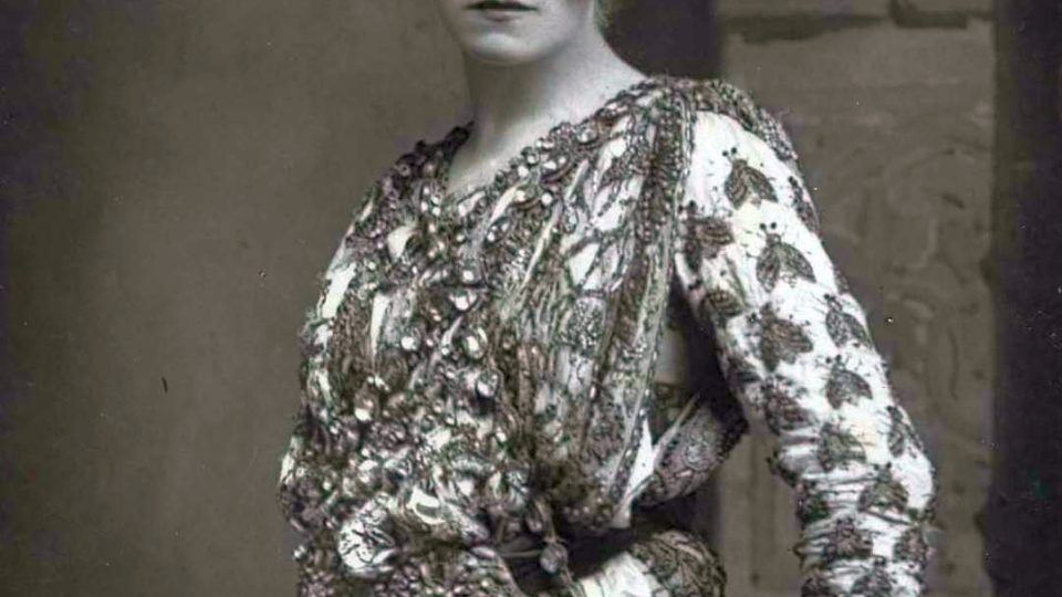 Sarah Bernhardt v roli císařovny Theodory