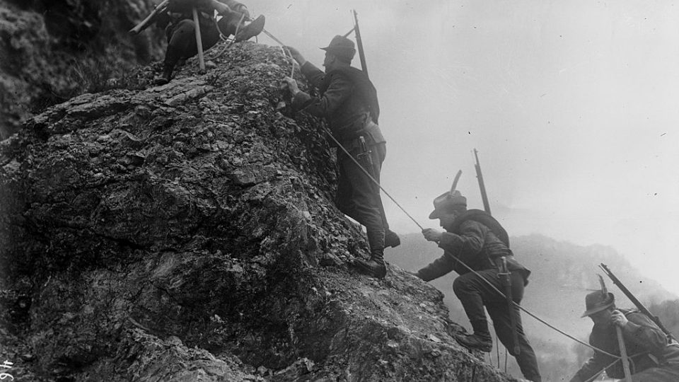 Jednotka italských alpinistů, 1. světová válka