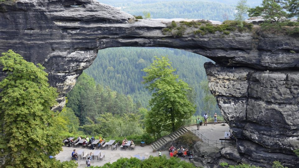 Pravčická brána, národní přírodní památka, Národní park České Švýcarsko (ilustrační foto)