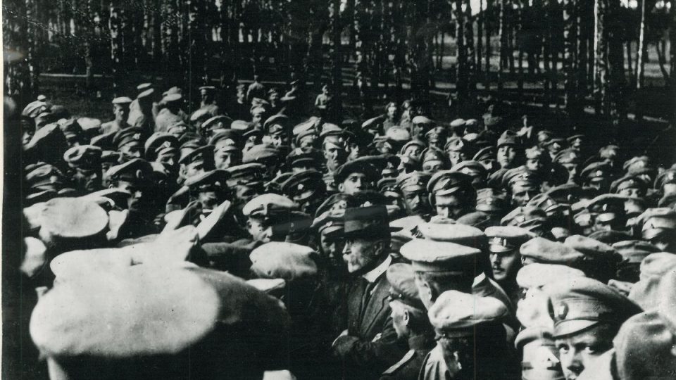 T. G. Masaryk mezi legionáři v Bělorusku, 1917