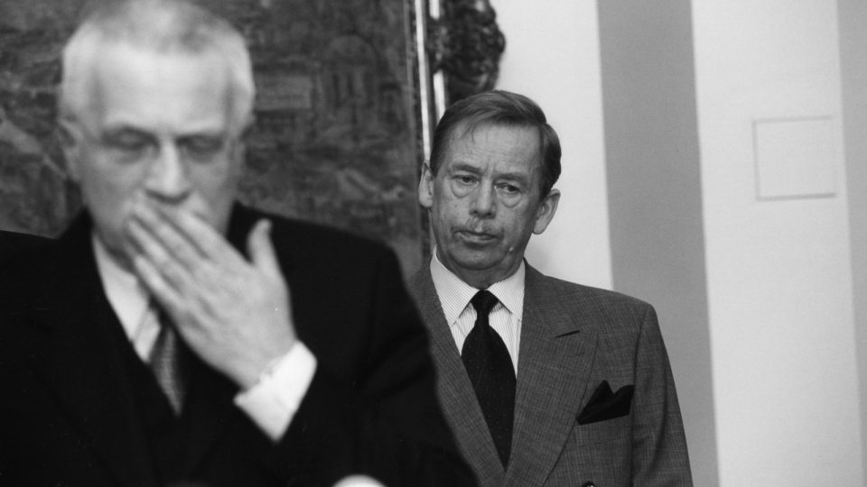 Václav Klaus a Václav Havel