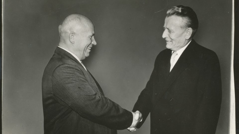 Nikita Chruščov a Antonín Zápotocký