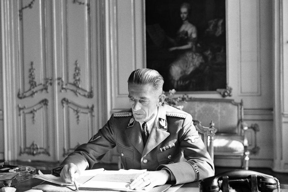 Státní tajemník Karl Hermann Frank v Habsburském sále na Pražském hradě 7. 10. 1941 | foto: ČTK